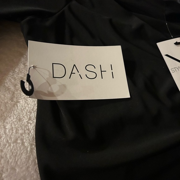 THE MYSTYLEMODE BLACK DOUBLE LINED OFF THE SHOULDER ELBOW CUT OUT MINI DRESS - Picture 9 of 9